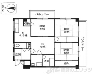 ハイツ杉本の物件間取画像